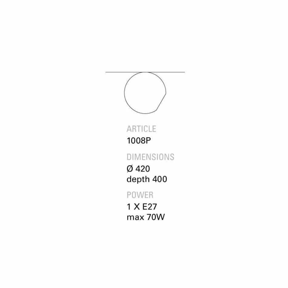TOSCOT Newton tavan / perete inclinat teracotă Viadurini