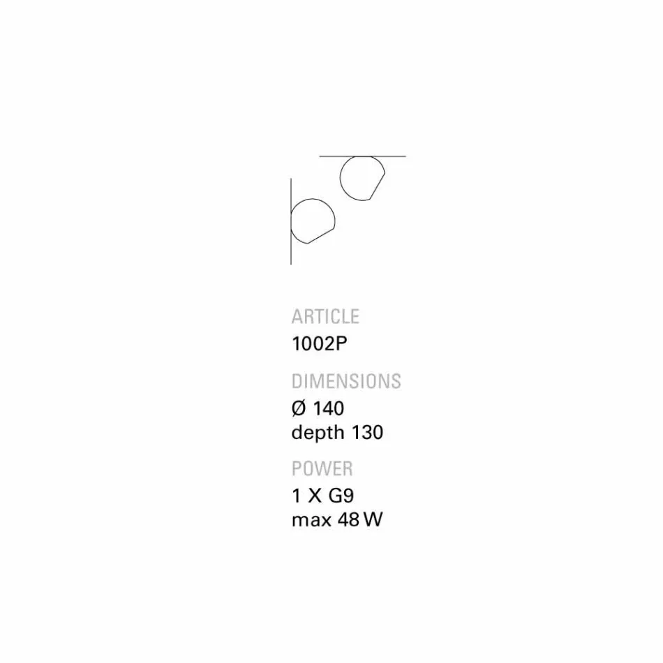 TOSCOT Newton tavan / perete inclinat teracotă Viadurini