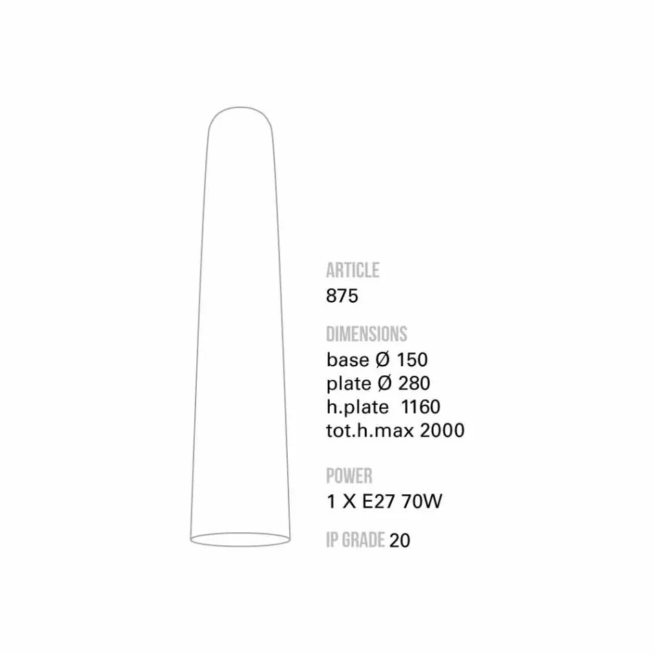 TOSCOT Notorius lampă mare suspensie făcută în Toscana Viadurini