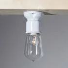 TOSCOT secolului XX plafon modern, teracotă lumină și sticlă Viadurini