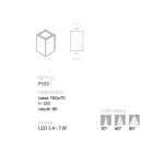 Aplic de grădină LED din teracotă realizat manual Toscot Smith Viadurini