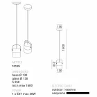 TOSCOT lampă Swing pandantiv din sticla suflata realizate în Toscana Viadurini