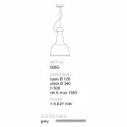 TOSCOT Turin lampă suspensie teracotă, manual Viadurini