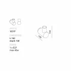 TOSCOT Trafic ceramica lampa de perete realizate în Toscana Viadurini