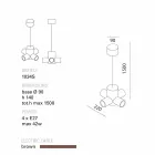 TOSCOT Trafic pandantiv lampa ceramice realizate în Toscana Viadurini