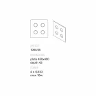 Toscot Vivaldi lampă de perete de design din teracotă făcută în Italia Viadurini