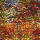 Față de masă din bumbac cu imprimeu realizat manual dintr-o bucată - mărci Viadurini