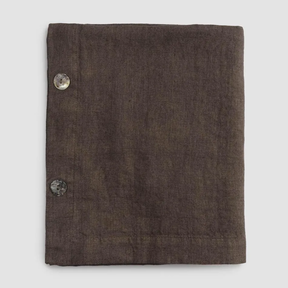 Față de masă modulară din in colorat cu butoniere și 10 nasturi - mediteraneană Viadurini