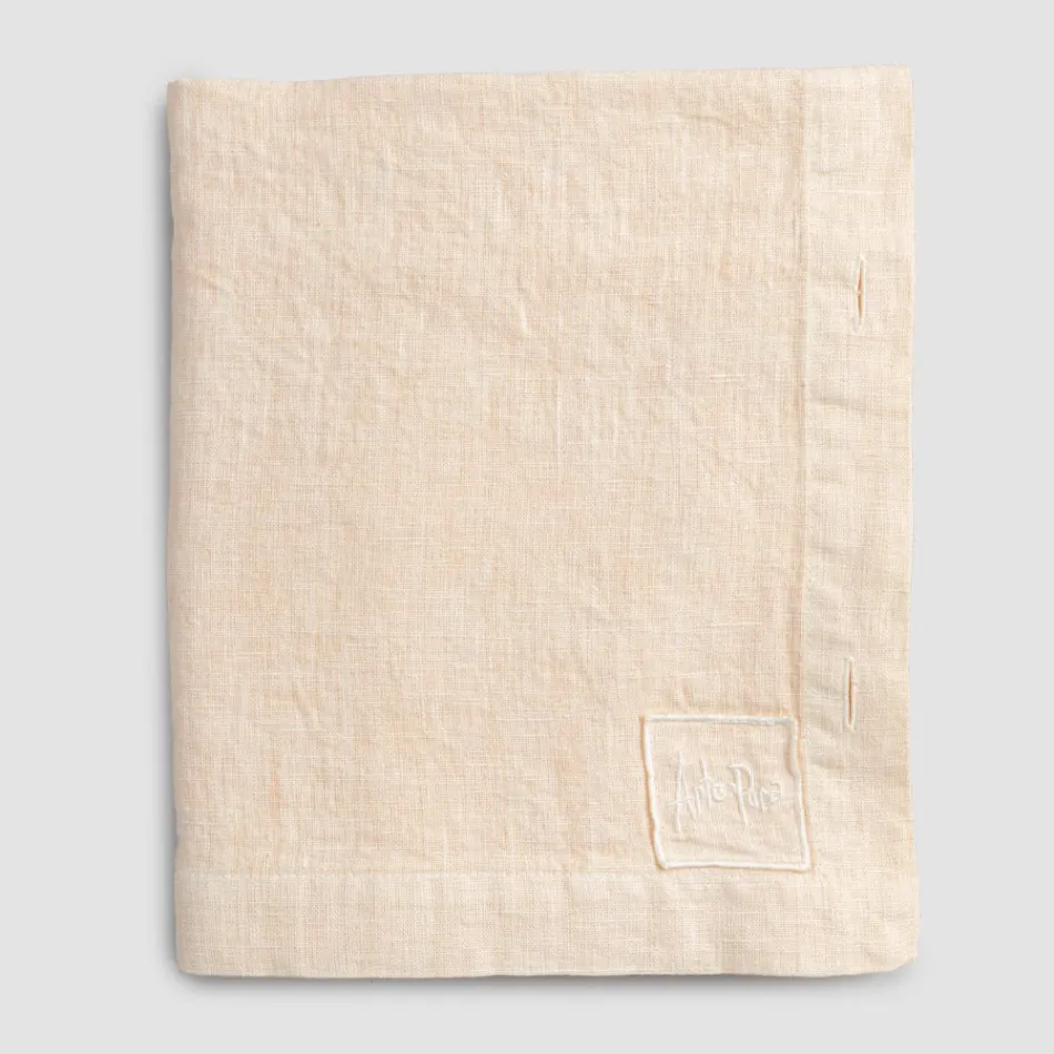 Față de masă modulară din in colorat cu butoniere și 10 nasturi - mediteraneană Viadurini