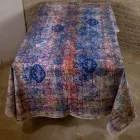 Față de masă din artă italiană cu o bucată de bumbac tipărit manual - mărci Viadurini