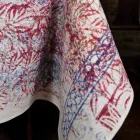 Față de masă din artă italiană cu o bucată de bumbac tipărit manual - mărci Viadurini