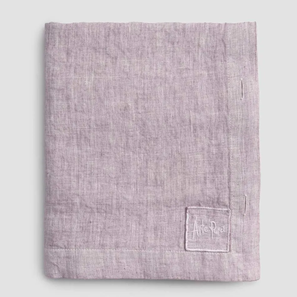 Fata de masa dreptunghiulara din in cu butoniere si 10 nasturi, lux - mediteraneana Viadurini