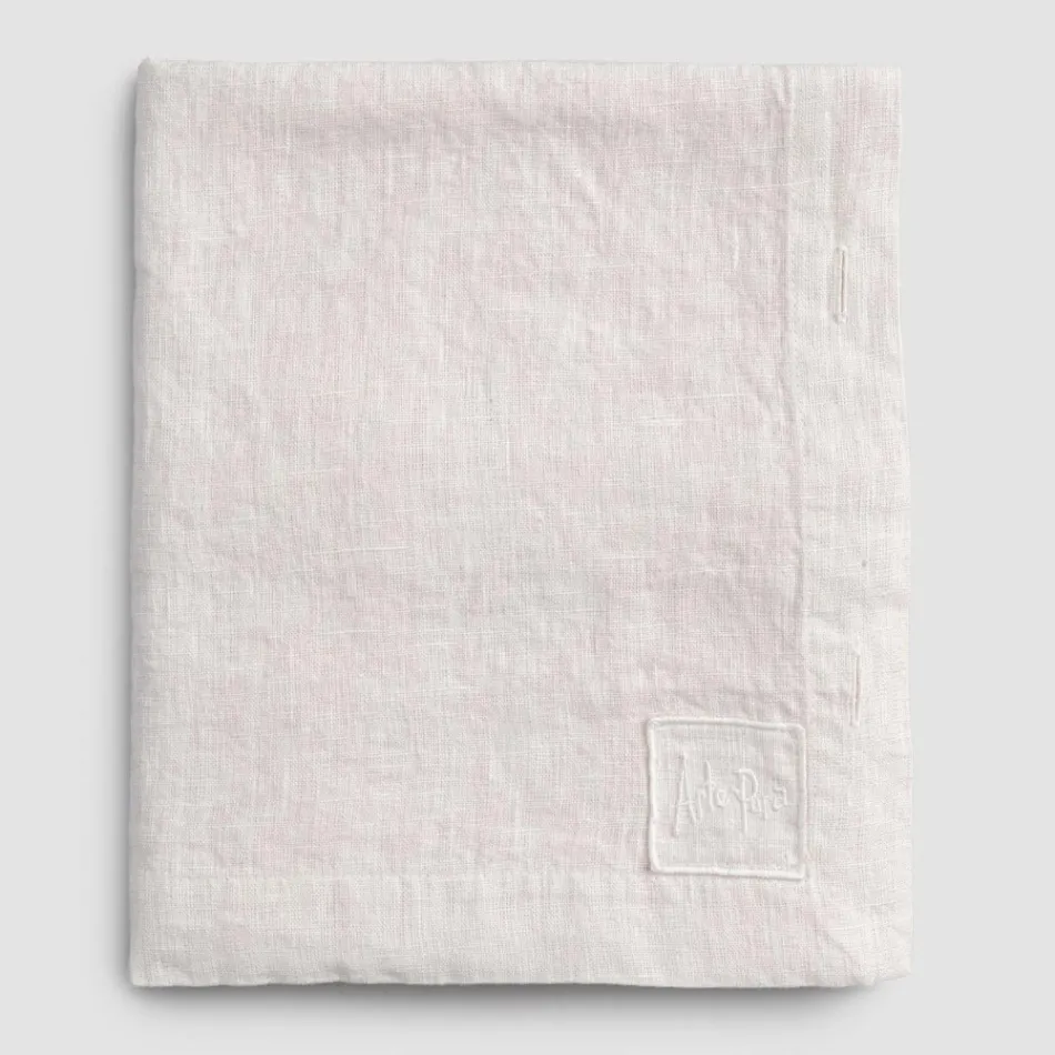 Fata de masa dreptunghiulara din in cu butoniere si 10 nasturi, lux - mediteraneana Viadurini