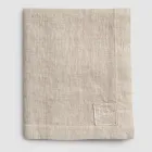 Față de masă dreptunghiulară de in cu butoniere și 12 nasturi de lux - mediteraneană Viadurini