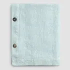 Față de masă de in colorată modulară de lux cu butoniere și 12 nasturi - mediteraneană Viadurini