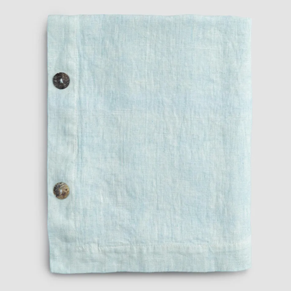 Față de masă de in colorată modulară de lux cu butoniere și 12 nasturi - mediteraneană Viadurini