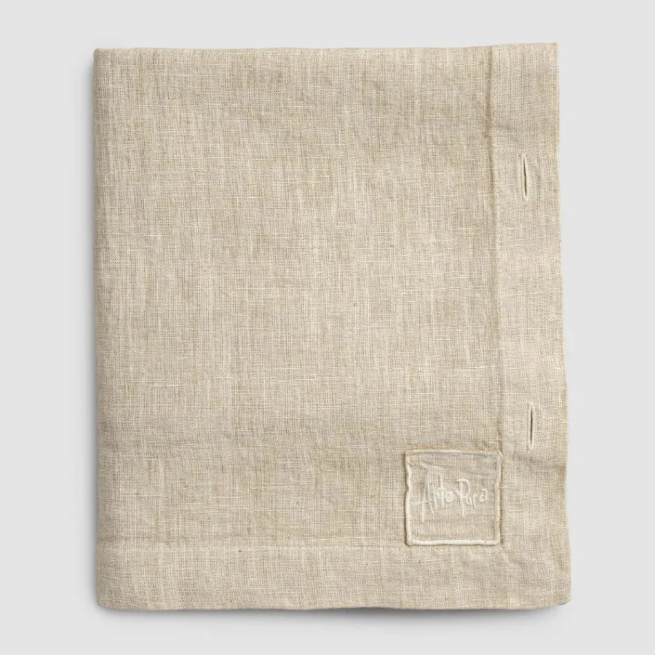 Față de masă de in colorată modulară de lux cu butoniere și 12 nasturi - mediteraneană Viadurini