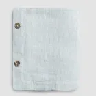 Față de masă de in colorată modulară de lux cu butoniere și 12 nasturi - mediteraneană Viadurini