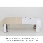 Față de masă de in colorată modulară de lux cu butoniere și 12 nasturi - mediteraneană Viadurini