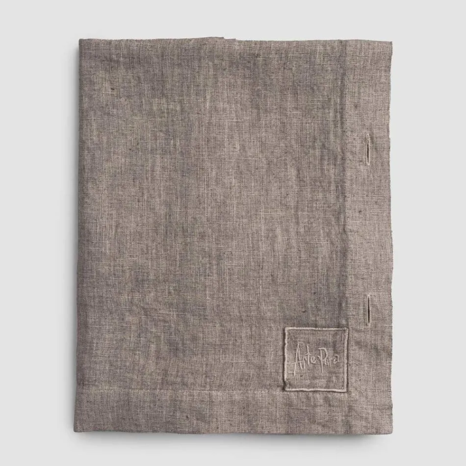 Față de masă de in colorată modulară de lux cu butoniere și 12 nasturi - mediteraneană Viadurini