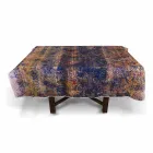 Față de masă italiană de înaltă calitate din bumbac printat manual - mărci comerciale Viadurini