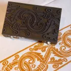 Față de masă din bumbac și lenjerie tipărită italiană extrem de artizanală - mărci Viadurini