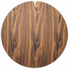Față de masă cu lemnul și țesătura rotundă americană realizate în Italia - Stan Viadurini