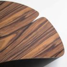 Față de masă cu lemnul și țesătura rotundă americană realizate în Italia - Stan Viadurini
