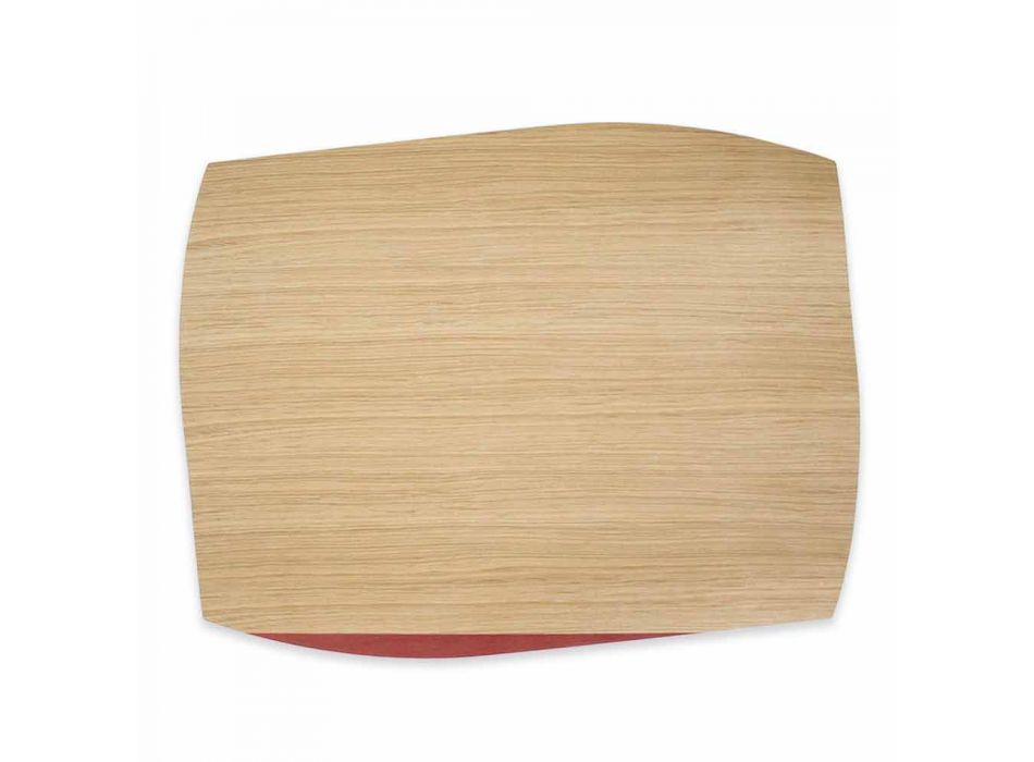 Placemă dreptunghiulară modernă din lemn de stejar Made in Italy - Abraham Viadurini