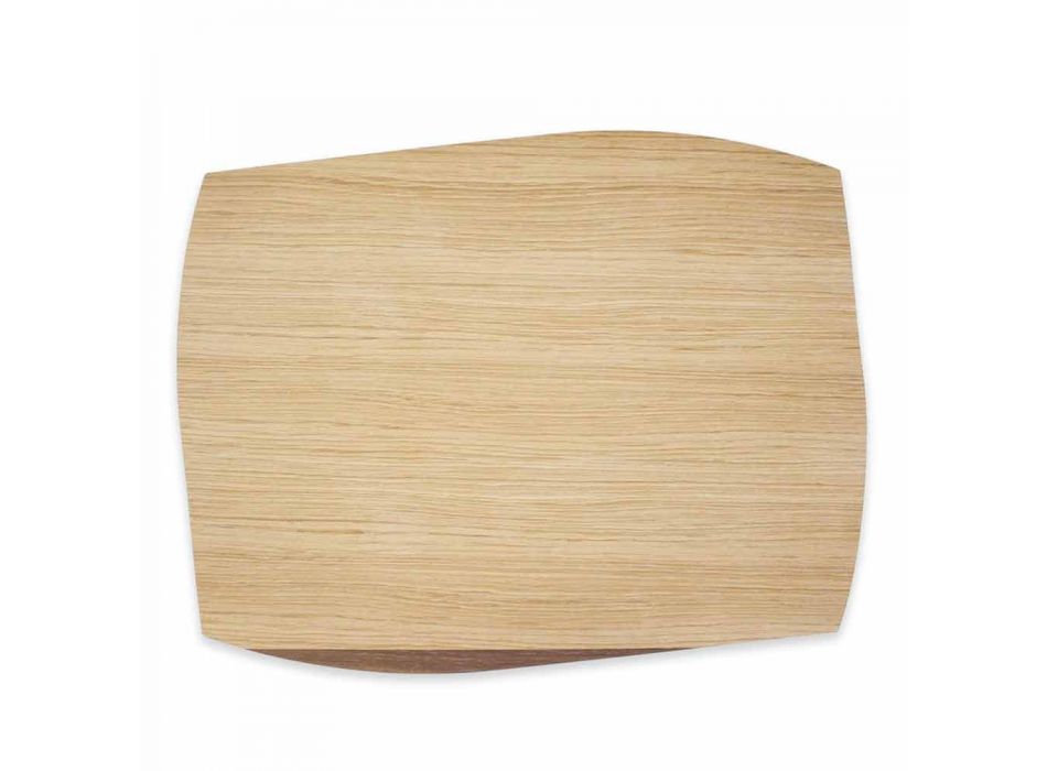 Placemă dreptunghiulară modernă din lemn de stejar Made in Italy - Abraham