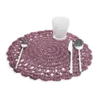 Rotund Placemat Crochet Placemat Diverse Culori 12 Piese - Punzolo Viadurini
