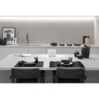 Șervețele de in cu cristale negre sau de unt, 6 bucăți de lux italian - Prezio Viadurini