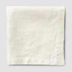 Șervețele de in cu cristale negre sau de unt, 6 bucăți de lux italian - Prezio Viadurini