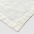 Șervețele de in cu cristale negre sau de unt, 6 bucăți de lux italian - Prezio Viadurini