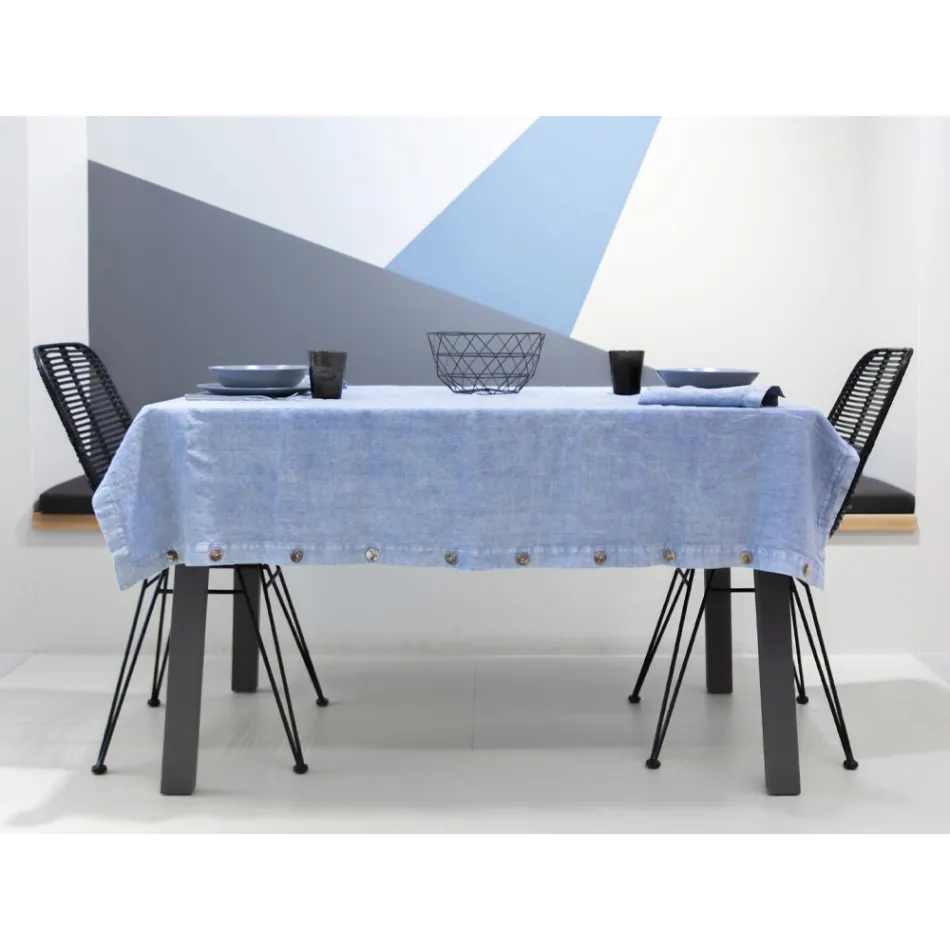 Șervețele Grele de In cu margine îndoită, diverse culori, 6 bucăți - Onestini Viadurini