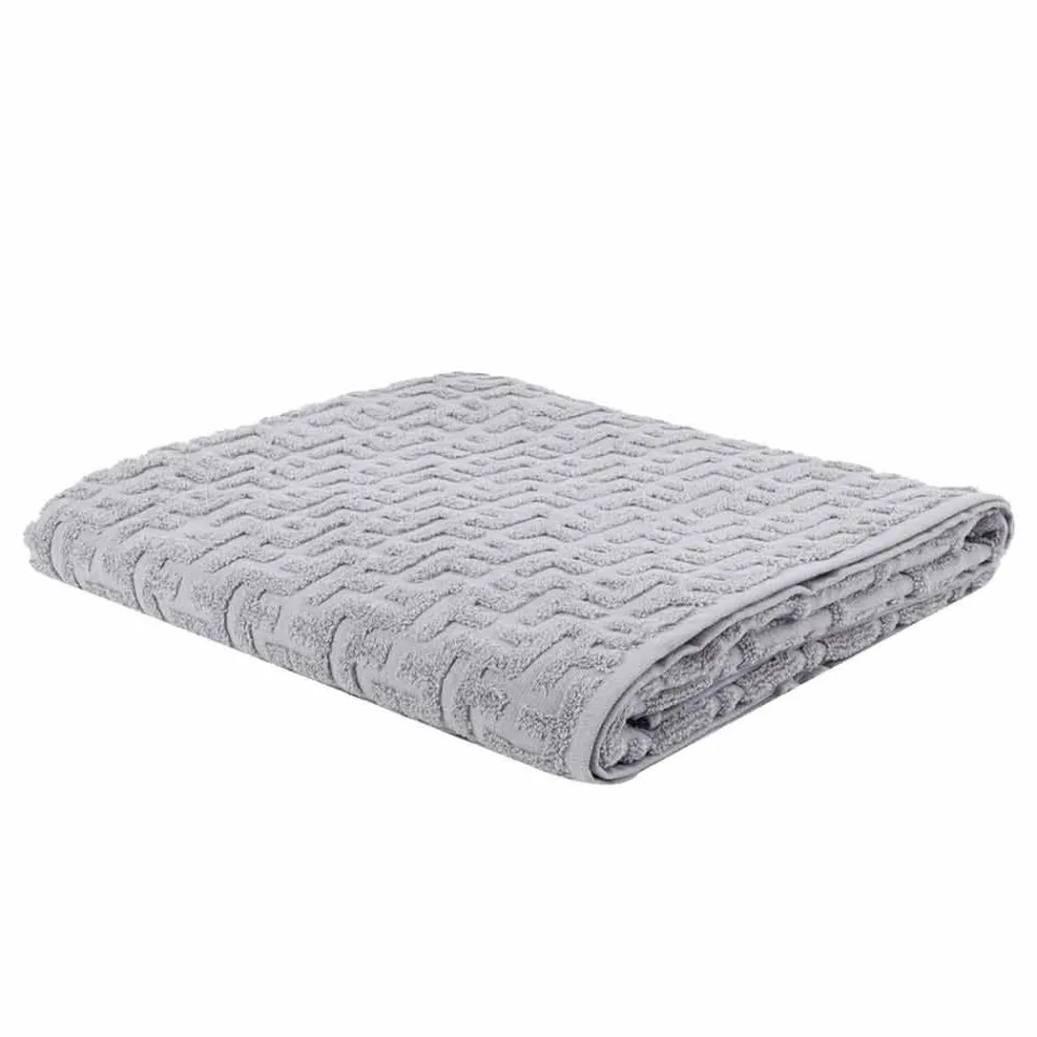 Prosoape de baie din bumbac în terry, față și oaspete - Ginestra Viadurini