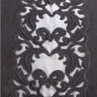 Geantă mare de in și bumbac pentru cosmetice cu dantelă Farnese și fermoar, 2 finisaje - Mike Viadurini