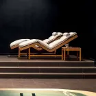 Varaschin Bar de grădină contemporan pat / tec de interior Viadurini