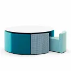 Tavă de grădină mare In & Out Varaschin + 8 fotolii moderne de design Viadurini