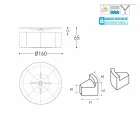 Tavă de grădină mare In & Out Varaschin + 8 fotolii moderne de design Viadurini
