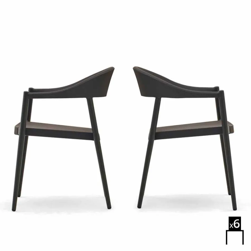 Varaschin Clever scaun de gradina moderne de design, 6 bucăți Viadurini