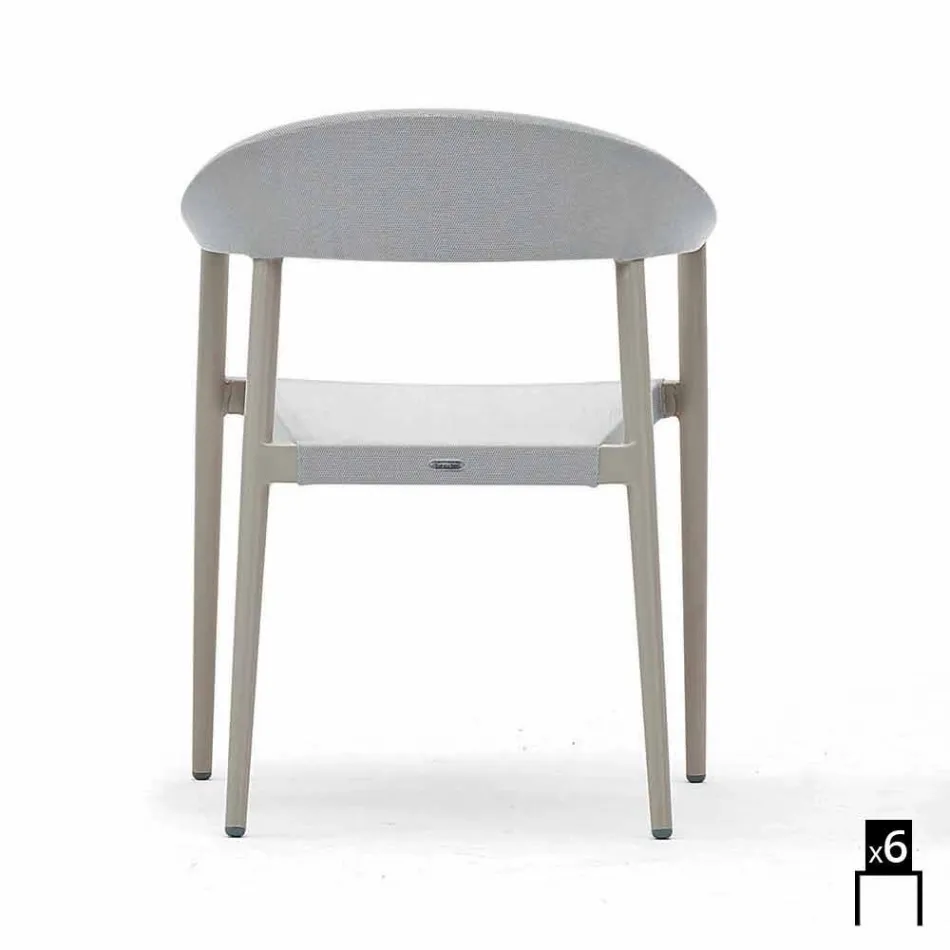 Varaschin Clever scaun de gradina moderne de design, 6 bucăți Viadurini