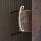 Varaschin Cricket scaun în aer liber moderne țesute manual, 2 bucati Viadurini