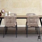 Varaschin Cricket scaun în aer liber moderne țesute manual, 2 bucati Viadurini