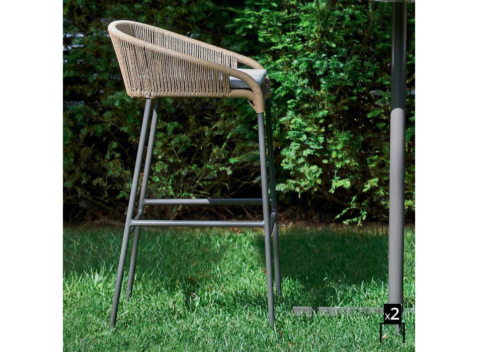 Varaschin Cricket scaun top design modern gradina, 2 piese Viadurini