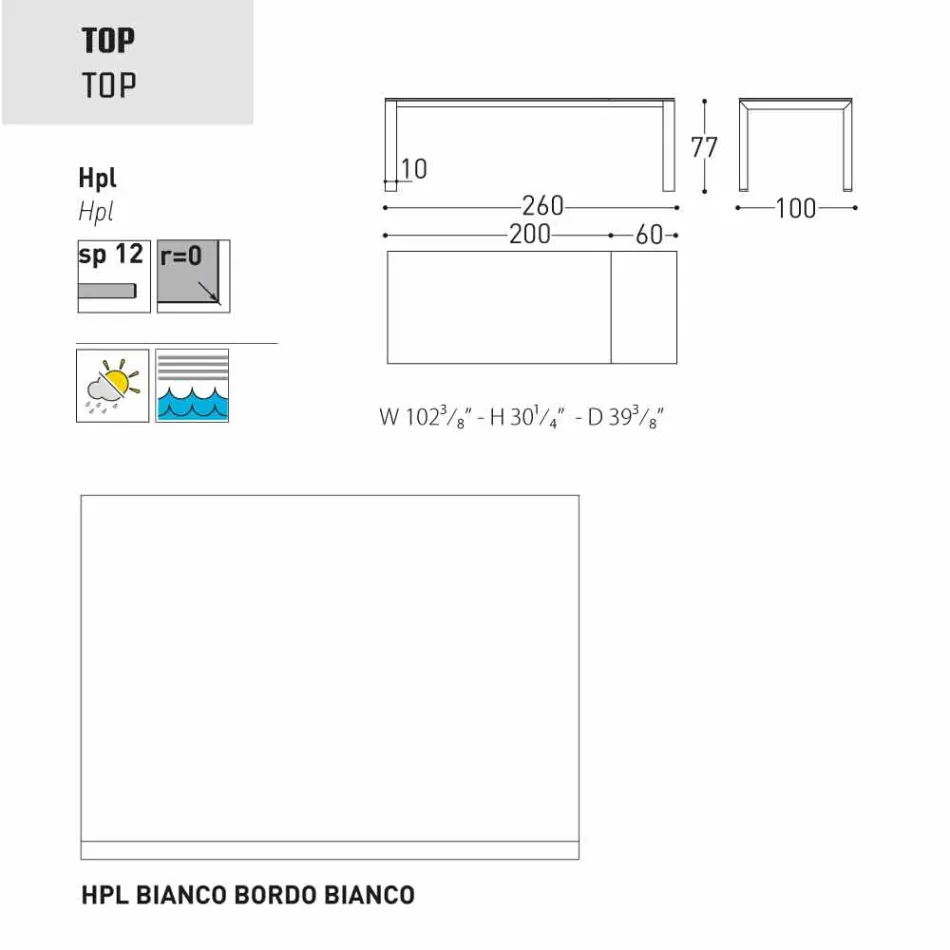 Varaschin Dolmen masă de grădină extensibilă de până la 380 cm Viadurini