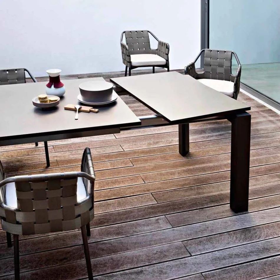 Varaschin Dolmen masă de grădină extensibilă de până la 380 cm Viadurini