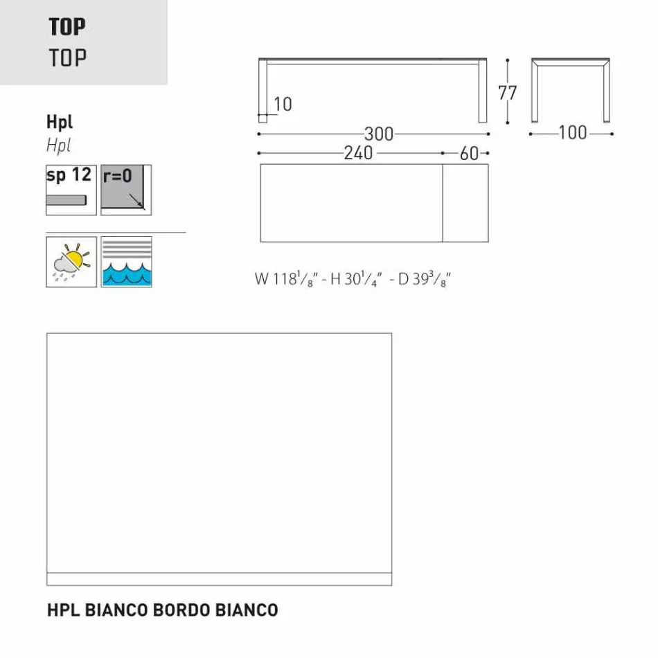 Varaschin Dolmen masă de grădină extensibilă de până la 380 cm Viadurini