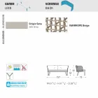 Varaschin Emma modern, cu două locuri, canapea de grădină tapițată Viadurini