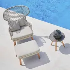 Varaschin Emma designer de picioare în aer liber în țesături tapiterie Viadurini